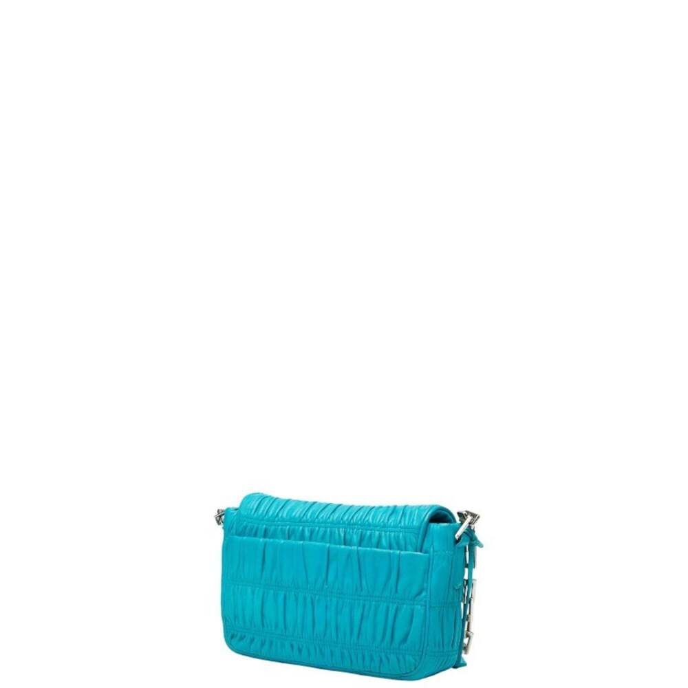 PRADA Blue Leather Shoulder Bag - Picture 2 of 11